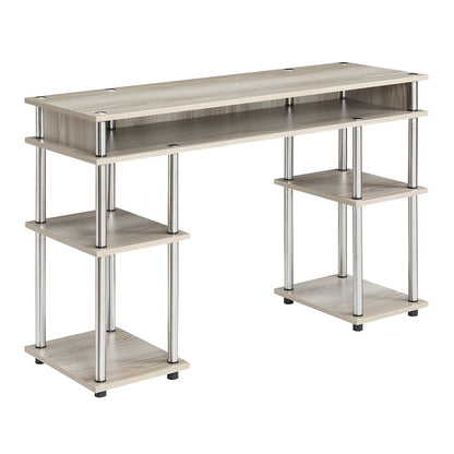 Designs2Go No Tools Student Desk with Shelves