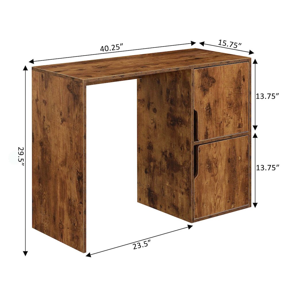 Designs2Go Student Desk with Storage Cabinets