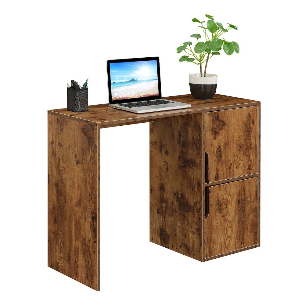 Designs2Go Student Desk with Storage Cabinets