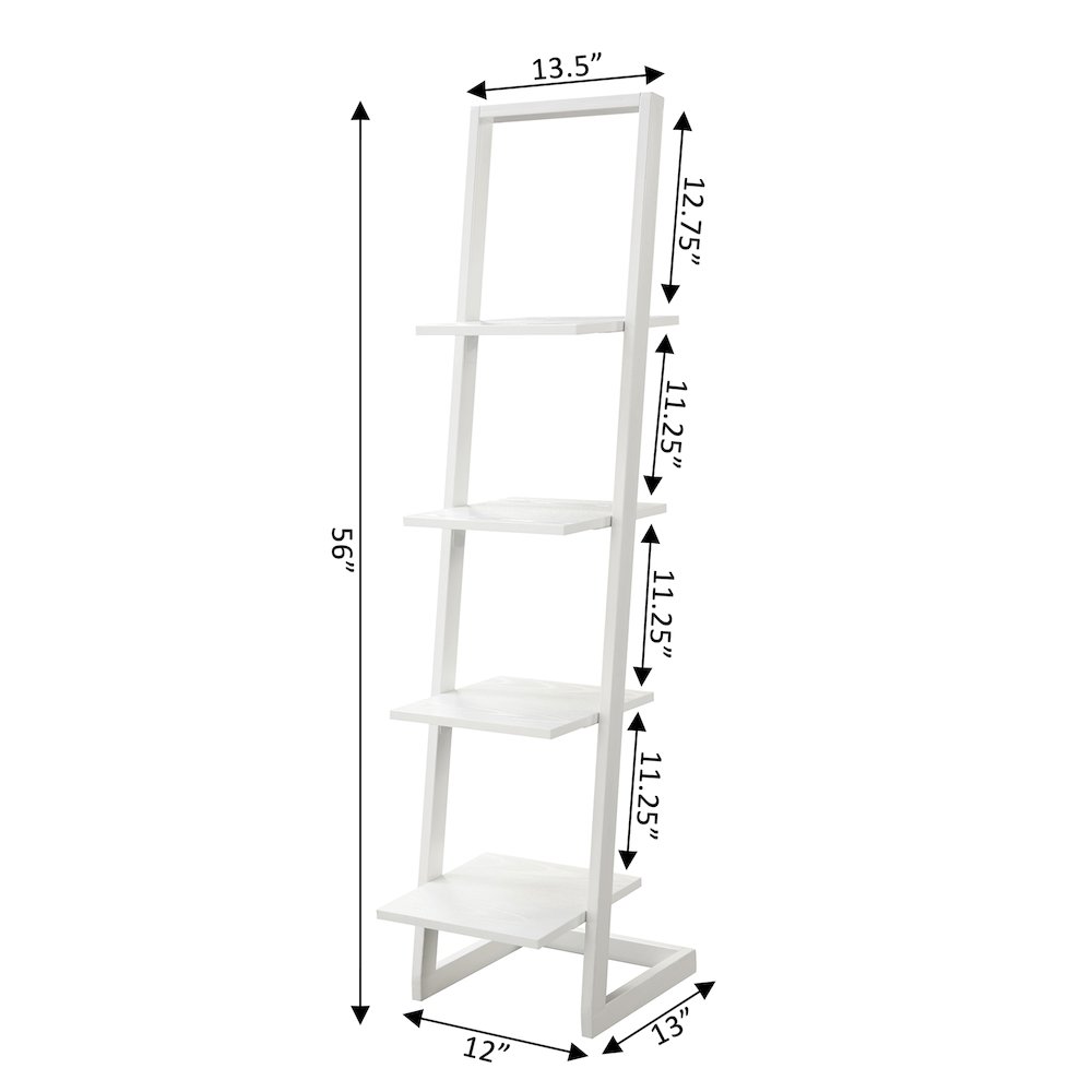 Designs2Go 4 Tier Ladder Bookshelf