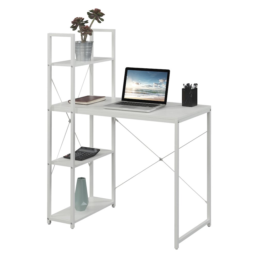 Designs2Go Office Workstation Desk with Shelves