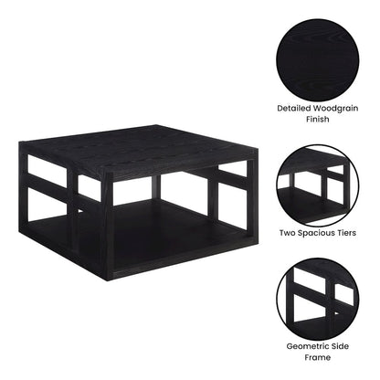 Monterey Square Coffee Table with Shelf