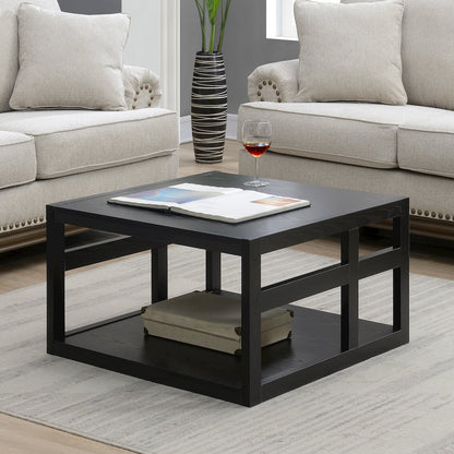 Monterey Square Coffee Table with Shelf