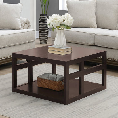 Monterey Square Coffee Table with Shelf
