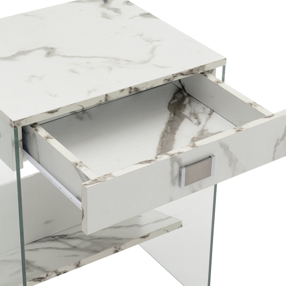 SoHo 1 Drawer End Table with Shelf
