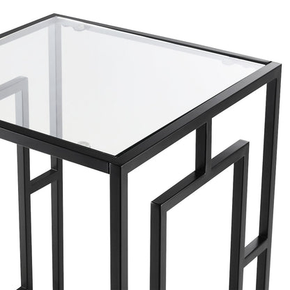 Town Square Metal End Table with Shelf