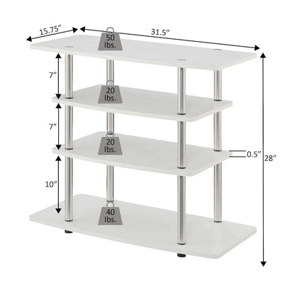 Designs2Go No Tools 37 inch Highboy 4 Tier TV Stand