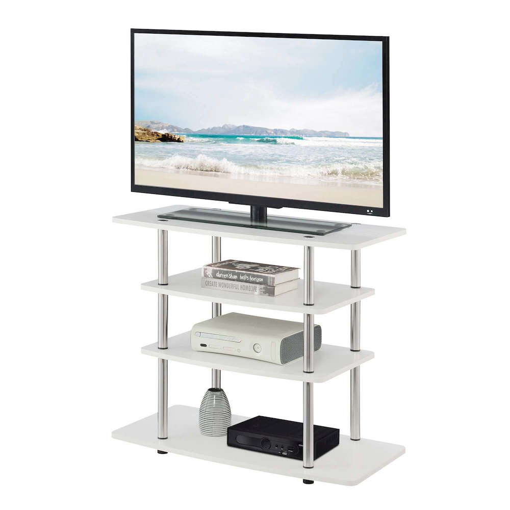 Designs2Go No Tools 37 inch Highboy 4 Tier TV Stand