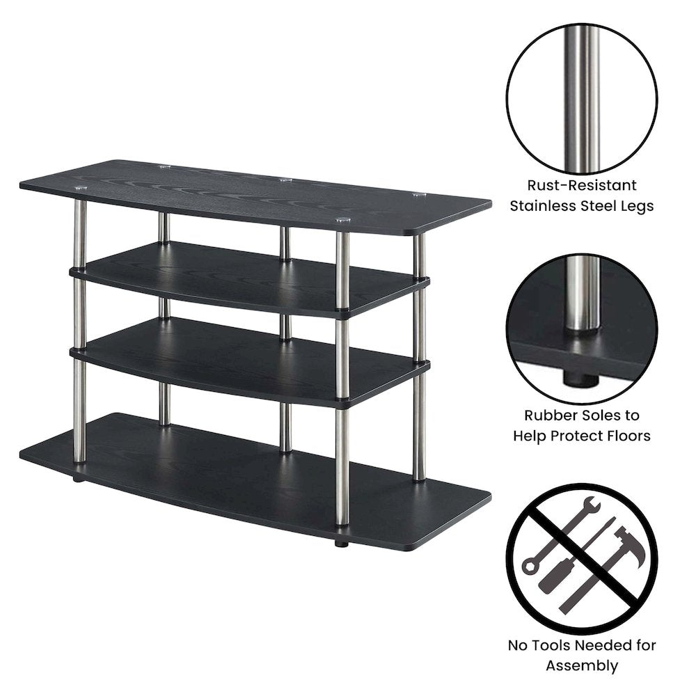 Designs2Go No Tools Wide Highboy TV Stand