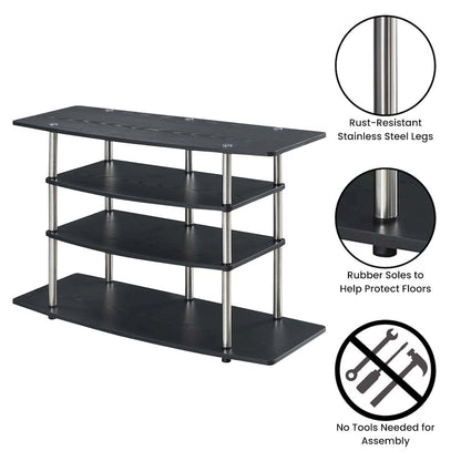 Designs2Go No Tools Wide Highboy TV Stand