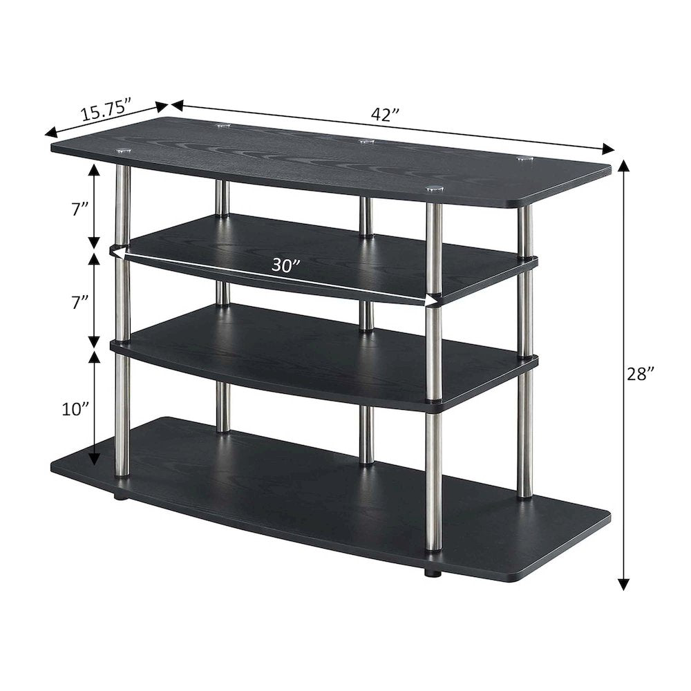 Designs2Go No Tools Wide Highboy TV Stand