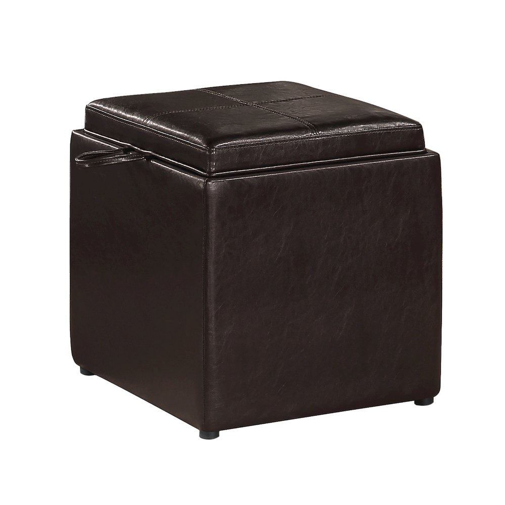 Park Avenue Single Ottoman with Stool and Reversible Tray