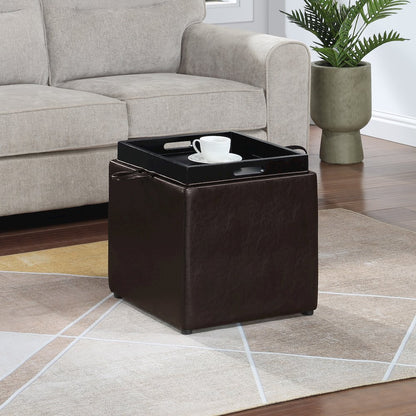 Park Avenue Single Ottoman with Stool and Reversible Tray