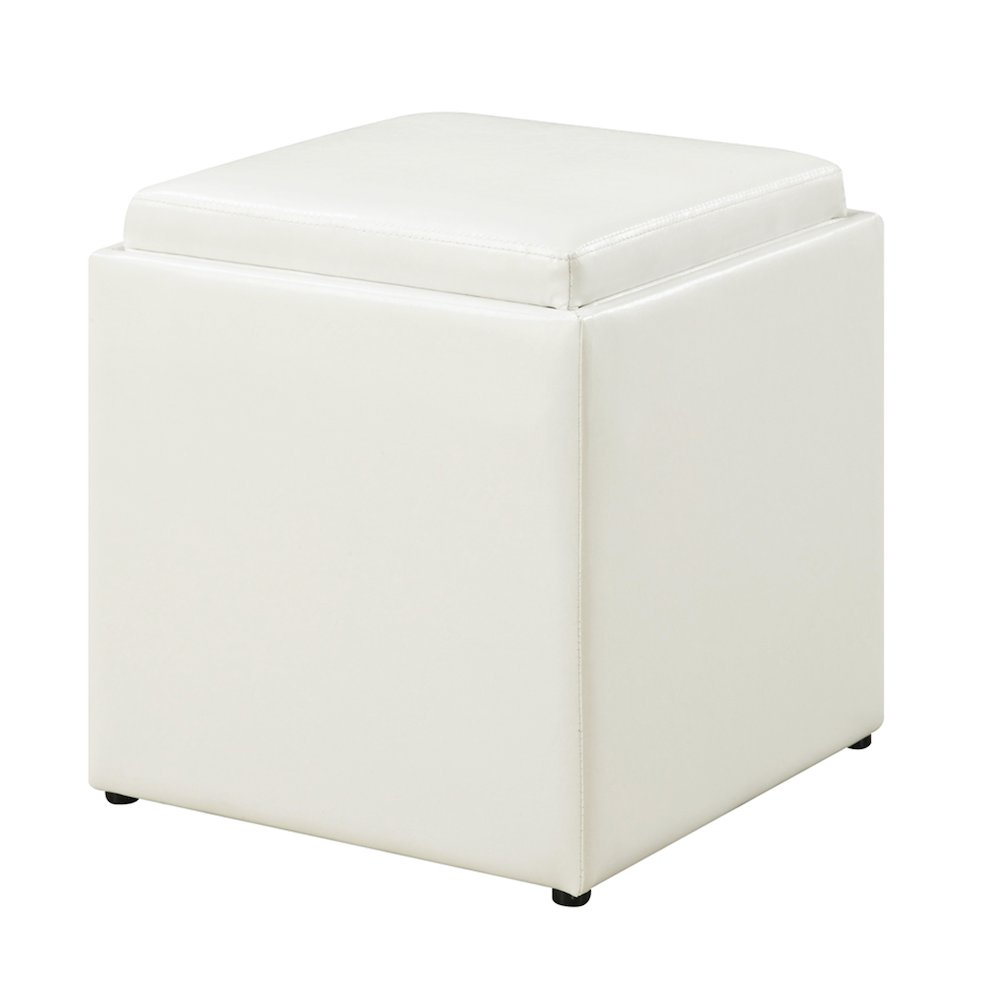 Park Avenue Single Ottoman with Stool and Reversible Tray