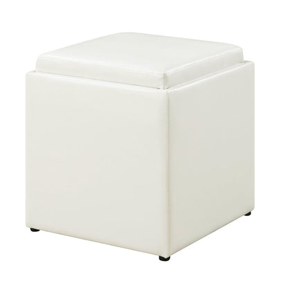 Park Avenue Single Ottoman with Stool and Reversible Tray