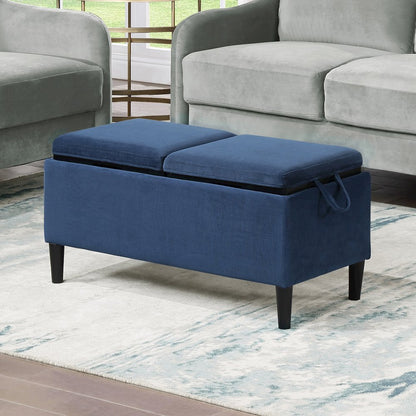 Designs4Comfort Magnolia Storage Ottoman with Trays