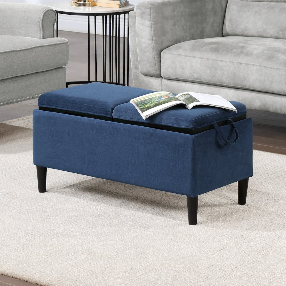 Designs4Comfort Magnolia Storage Ottoman with Trays