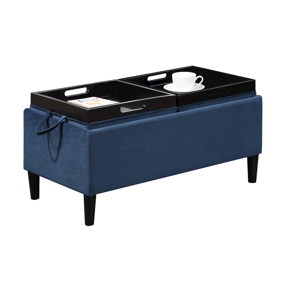Designs4Comfort Magnolia Storage Ottoman with Trays