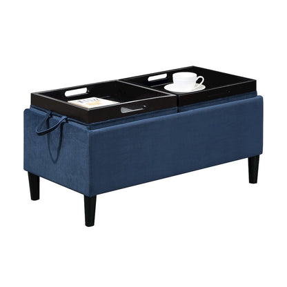 Designs4Comfort Magnolia Storage Ottoman with Trays