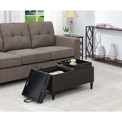 Designs4Comfort Magnolia Storage Ottoman with Trays