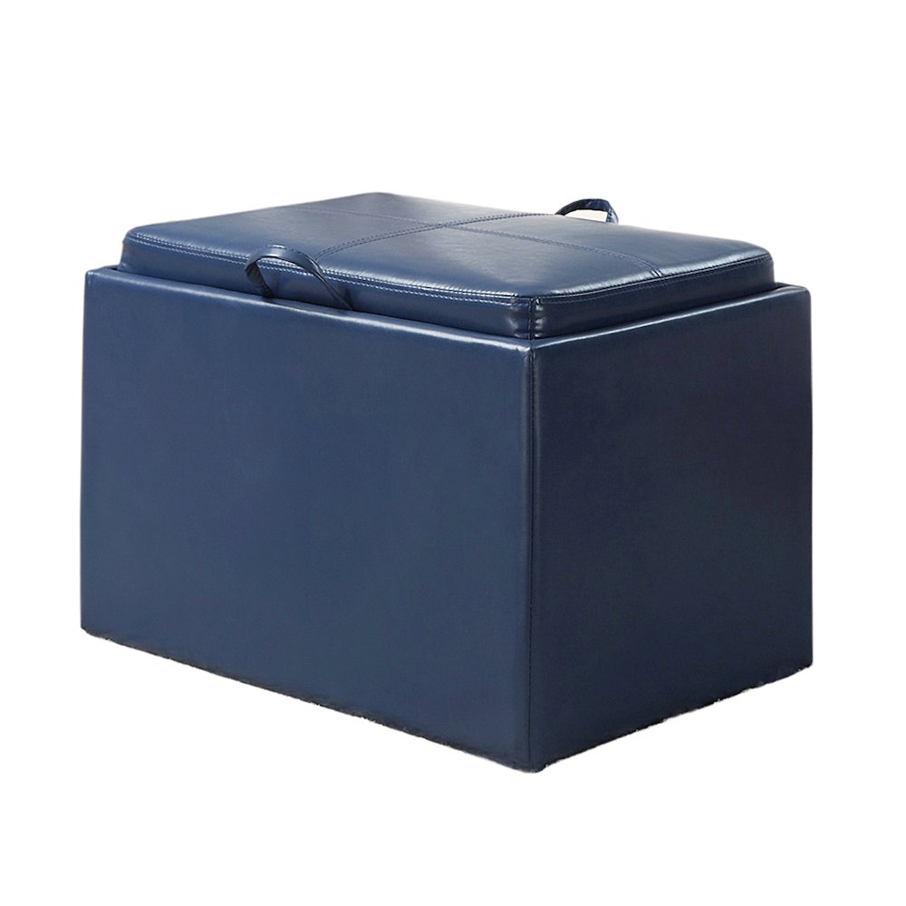 Accent Storage Ottoman with Reversible Tray