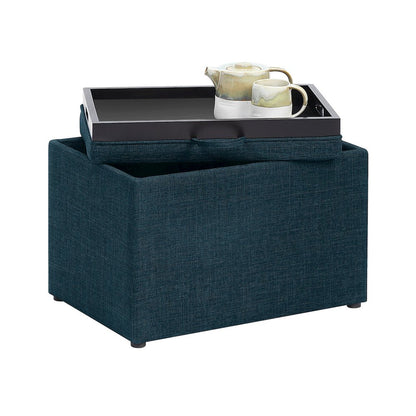 Designs4Comfort Accent Storage Ottoman with Reversible Tray