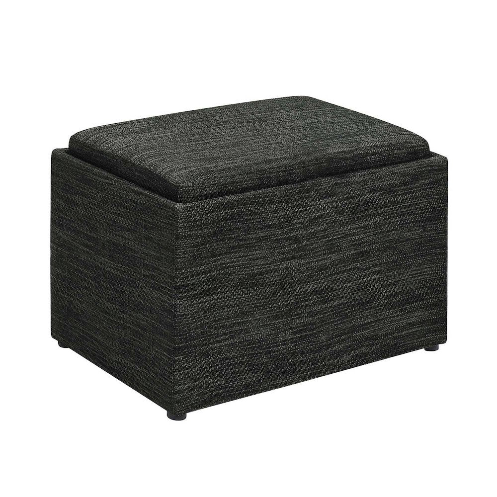 Designs4Comfort Accent Storage Ottoman with Reversible Tray