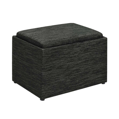 Designs4Comfort Accent Storage Ottoman with Reversible Tray