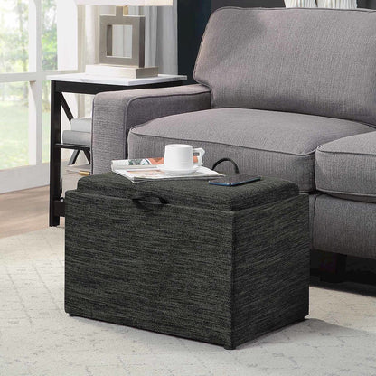 Designs4Comfort Accent Storage Ottoman with Reversible Tray