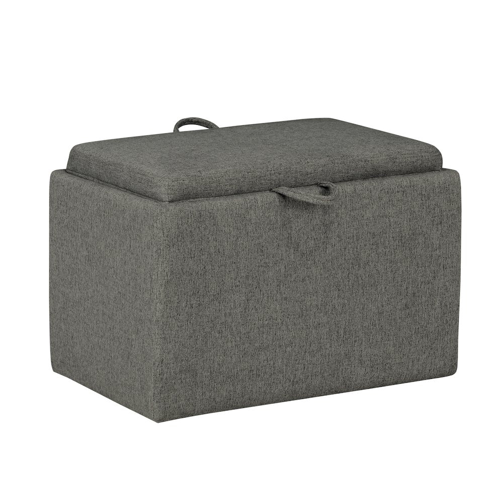 Designs4Comfort Accent Storage Ottoman with Reversible Tray