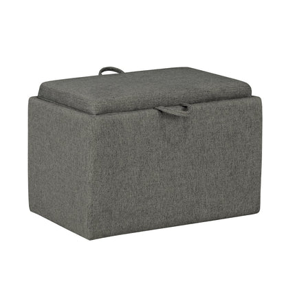 Designs4Comfort Accent Storage Ottoman with Reversible Tray