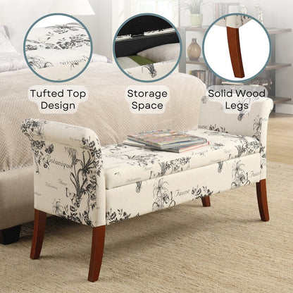 Designs4Comfort Garbo Entryway Storage Bench