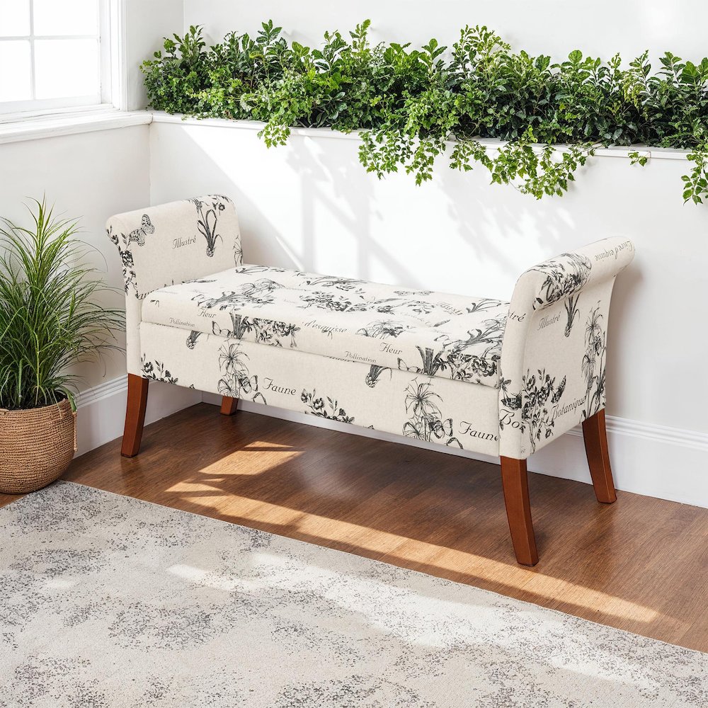 Designs4Comfort Garbo Entryway Storage Bench