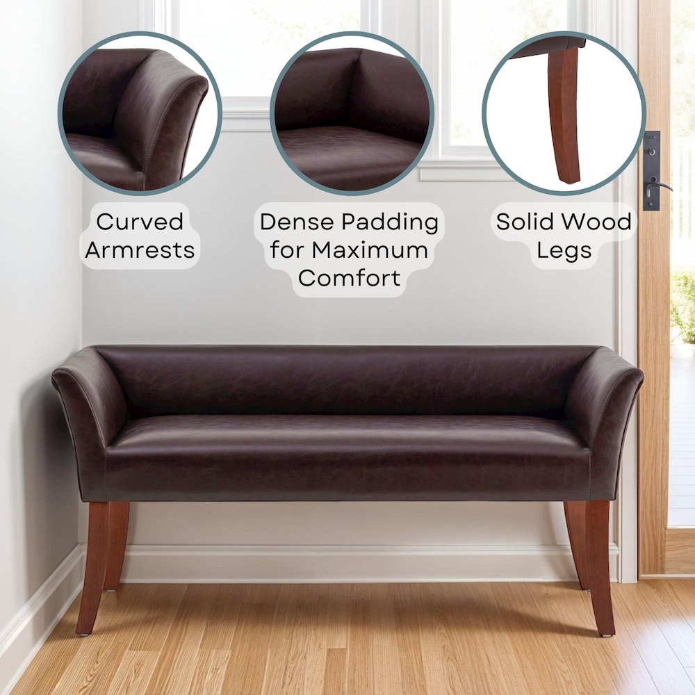 Designs4Comfort Ella Entryway Window Accent Seating Bench