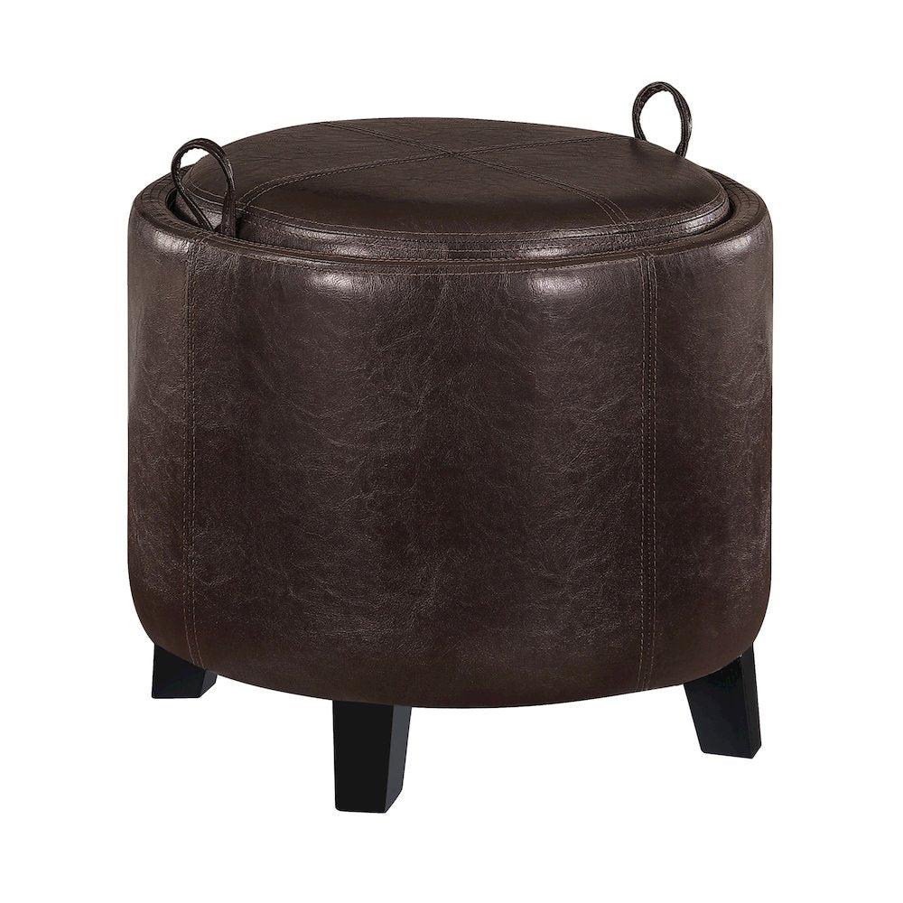 Designs4Comfort Oscar Storage Ottoman with Reversible Tray