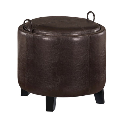 Designs4Comfort Oscar Storage Ottoman with Reversible Tray