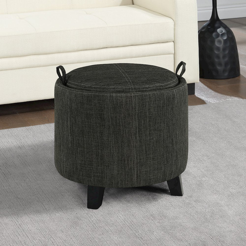 Designs4Comfort Oscar Storage Ottoman with Reversible Tray