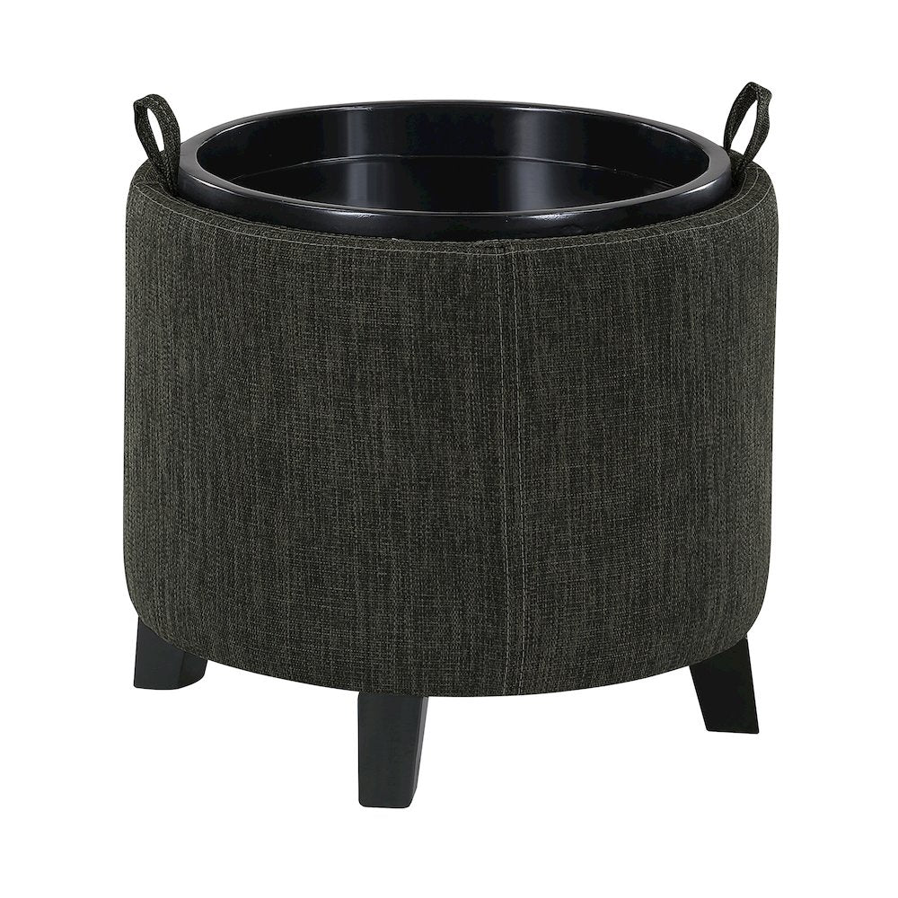 Designs4Comfort Oscar Storage Ottoman with Reversible Tray