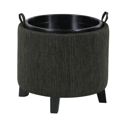 Designs4Comfort Oscar Storage Ottoman with Reversible Tray