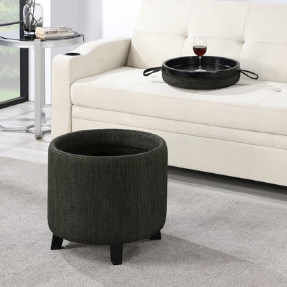 Designs4Comfort Oscar Storage Ottoman with Reversible Tray