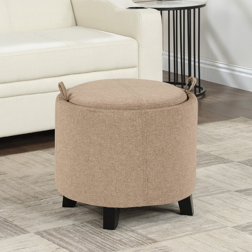 Designs4Comfort Oscar Storage Ottoman with Reversible Tray