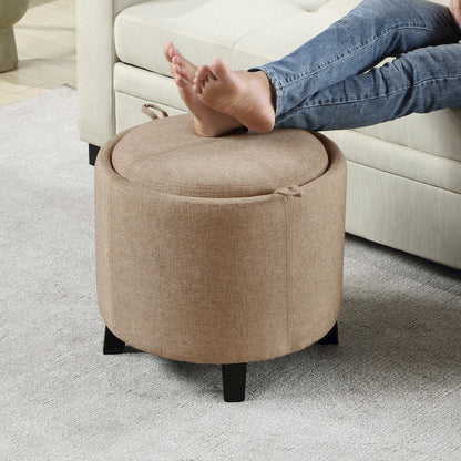 Designs4Comfort Oscar Storage Ottoman with Reversible Tray