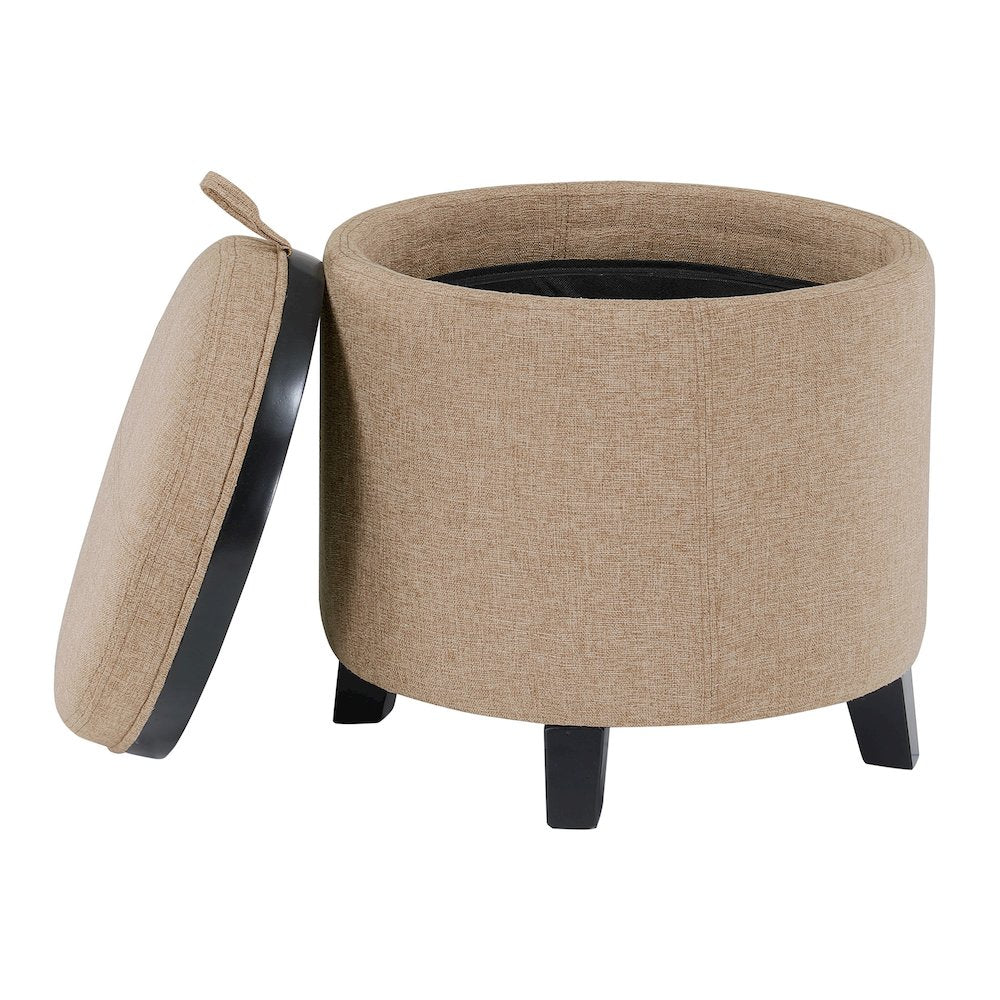 Designs4Comfort Oscar Storage Ottoman with Reversible Tray