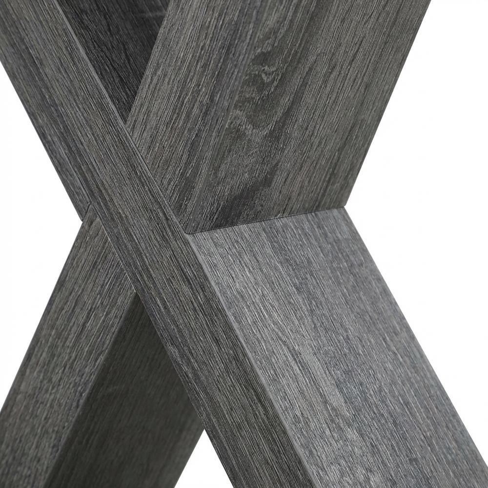 Weathered Gray 1-Drawer Office Desk With Mdf And Particle Board Finish