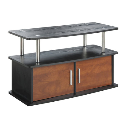 Designs2Go Deluxe 2 Door TV Stand with Cabinets