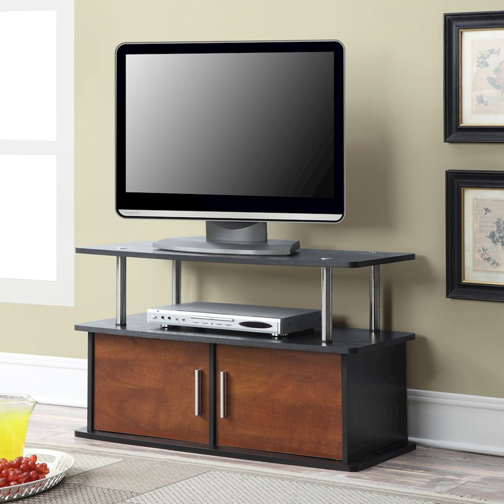 Designs2Go Deluxe 2 Door TV Stand with Cabinets