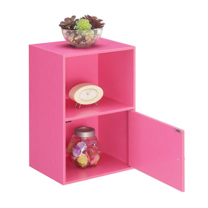 Xtra Storage 1 Door Cabinet with Shelf, Pink