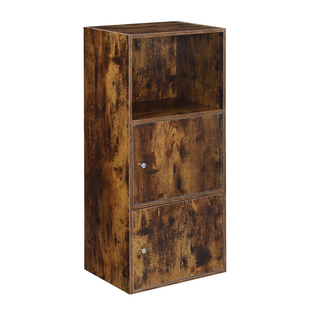 Xtra Storage 2 Door Cabinet with Shelf, Brown