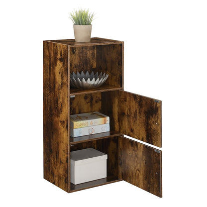 Xtra Storage 2 Door Cabinet with Shelf, Brown