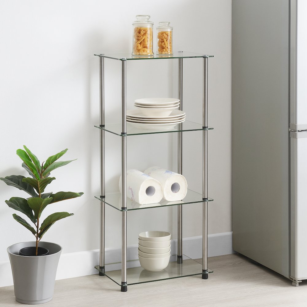 Designs2Go Classic Glass 4 Tier Tower